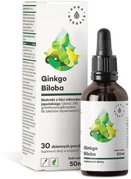 Ginkgo Biloba, Ekstrakt Miłorząb Japoński 50:1 45 mg,