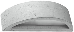 Sollux Betonowa lampa ścienna SL.0994 półokrągły kinkiet szary