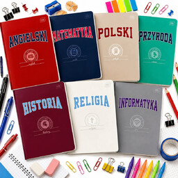 ZESTAW 7 ZESZYTÓW A5 60 KARTEK KLASA 4