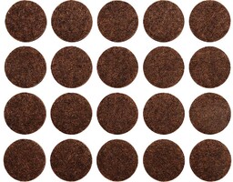 Vorel Podkładki filcowe 20 mm brązowe 74851