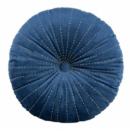 Eurofirany Poduszka dekoracyjna 40 cm Velvet granatowa welurowa