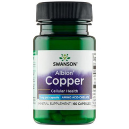 SWANSON Albion Chelated Copper Chelat miedzi 2mg -