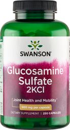 Swanson Glucosamine Sulfate 2KCl, glukozamina, 250 kapsułek
