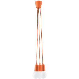 Lumes Pomarańczowa loftowa lampa wisząca - EX542 B4-D26