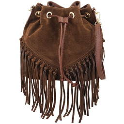 Barberinis Torebka skórzana boho style - Brązowa