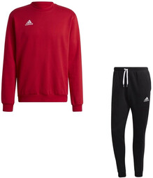 Dres sportowy, bawełniany adidas Entrada 22 męski czerwony/czarny
