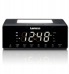 Radio sieciowo-bateryjne Fm Lenco CR-540BK radiobudzik Fm