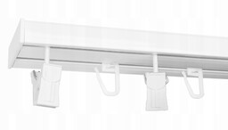 Karnisz Szyna Sufitowa Pcv II-torowa Kpl 370 cm