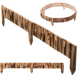 Płotek drewniany rollborder Ansjo obrzeże 115 x 10