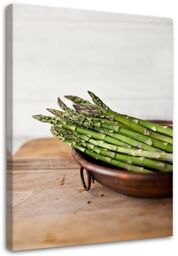 Obraz na płótnie, Zielone szparagi 70x100