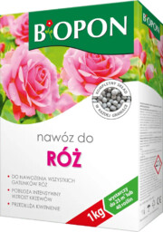 Nawóz do róż, kwiatów Biopon granulat 1kg.