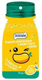 DOSFARM Drażetki odświeżające o smaku mango i mięty