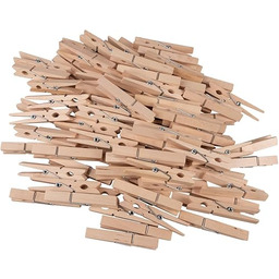 Rayher Drewniane klamerki do bielizny, certyfikat FSC, 72