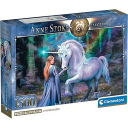 CLEMENTONIPUZZLE DLA DOROSŁYCH, PZL 1500 ANNE STOKES BLUEBELL