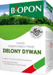 Nawóz zagęszczający trawę Biopon Zielony Dywan 5kg.