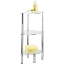 WENKO Półka łazienkowa narożna YEGO, 3 praktyczne półki