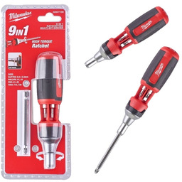 Milwaukee 4932471598 Uniwersalny wkrętak z grzechotką 9w1