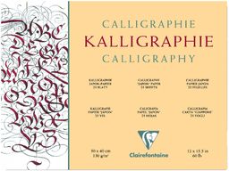 Clairefontaine 96440C  Blok klejony do kaligrafii, 30x40