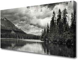 Obraz Canvas Góra Las Jezioro Natura