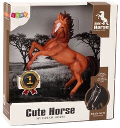 Figurka Konia Brązowy Koń Stojący Stajnia Farma Cute