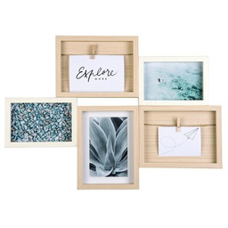 HAMA Ramka Galeria Kalmar 50.5x36 Brązowo-biały