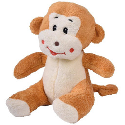 Pluszowa małpka ELIAS, biały, brązowy