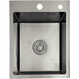 Zlewozmywak stalowy STELLMAN 4050 CZARNY (black)