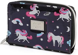Oh My Pop! Unicorn-Portfel, Czarny, 15,5 x 10