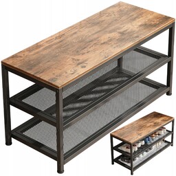 Regał Szafka Na Buty Siedziskiem Duża Półka Industrialna