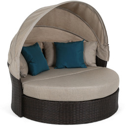 Sofa ogrodowa z baldachimem Sydney Brown Mat /