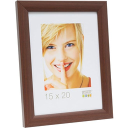 Deknudt ramka na zdjęcia, drewno, brązowa, 20 x