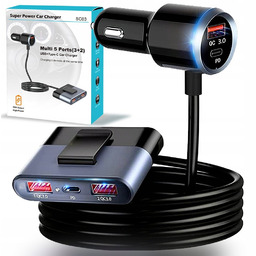 ROZDZIELACZ GNIAZDA ZAPALNICZKI ŁADOWARKA SAMOCHODOWA 12V 24V QC