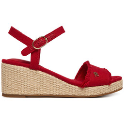 Sandały Tommy Hilfiger Mid Woven Wedge Espad Fringe