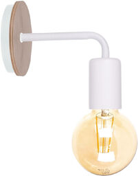 LAMPA ścienna KET1163 loftowa OPRAWA metalowy kinkiet biały