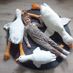 Duża Maskotka Gęś 90 cm Poduszka Pluszak