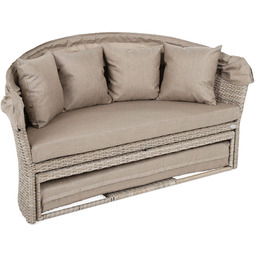 Sofa ogrodowa z baldachimem Sydney Beige / Brown