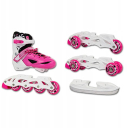 Łyżwy wrotki rolki w jednym Enero Runner dziecięce