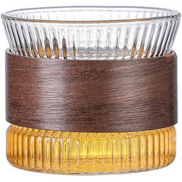Tea Soul Szklany i drewniany kubek 100 ml