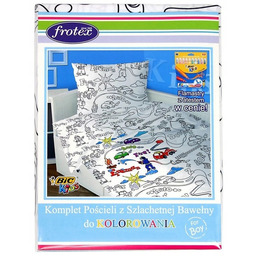 Pościel do wielokrotnego kolorowania dla dzieci 160x200 Greno