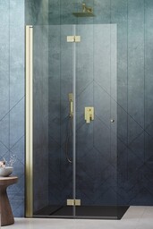 Radaway Nes KDD B Brushed Gold kabina walk