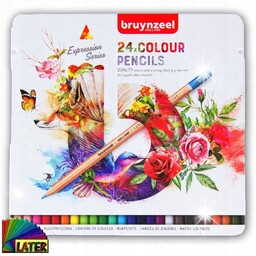 Kredki ołówkowe Bruynzeel Expression zestaw 24szt artystyczne szkolne