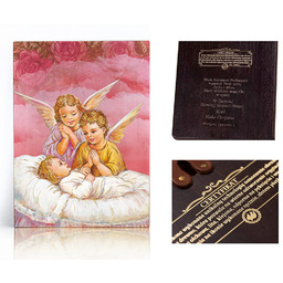 Ikona religijna Anioł Stróż dla dziecka (pamiątka Chrztu