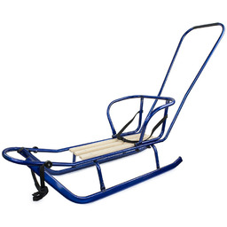 Sanki SONIA metalowe szeroka płoza z oparciem