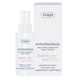 Ziaja Antyoksydacja, serum do twarzy i szyi wygładzająco-ujędrniające