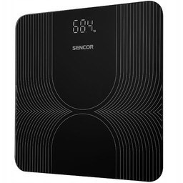 Waga łazienkowa elektroniczna Sencor SBS2476BK Slim 180kg szkło