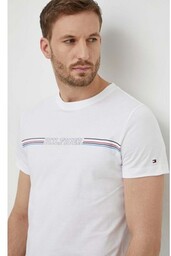 Tommy Hilfiger t-shirt bawełniany męski kolor biały