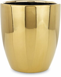 Osłonka donica doniczka ceramiczna złota 17,5x16x16 153644