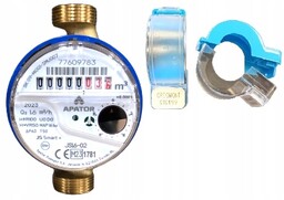 Wodomierz zimnej wody DN15 1/2" Apator LEGAL.2025 plomba