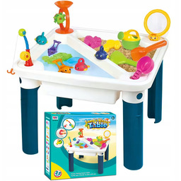 Piaskownica Stolik Wodny Stół Zabawy Łowienie Rybek Konewka