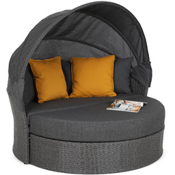 Sofa ogrodowa z baldachimem Sydney Grey / Grey